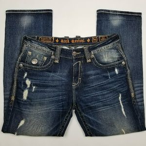 Rock Revival Zed 34 Straight Mens Denim Jeans